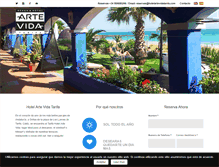 Tablet Screenshot of hotelartevidatarifa.com